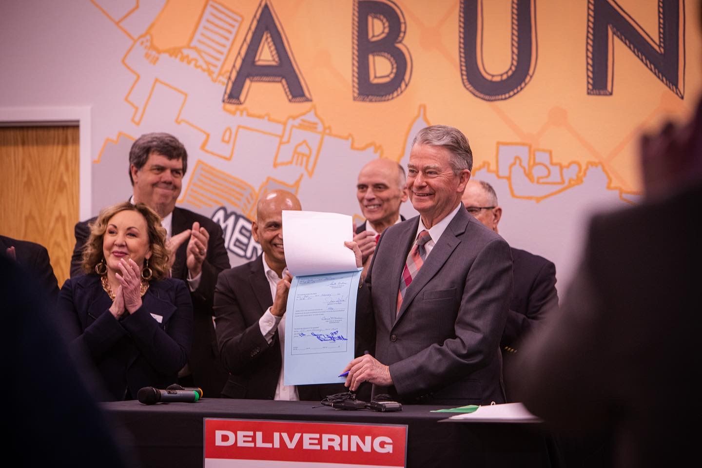 Press Release - Gov. Little Signs Tax Bill At In Time Tec